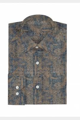 Printed Linen Full Sleeves Shirt 0