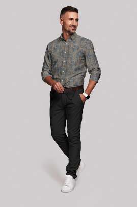 Printed Linen Full Sleeves Shirt 3